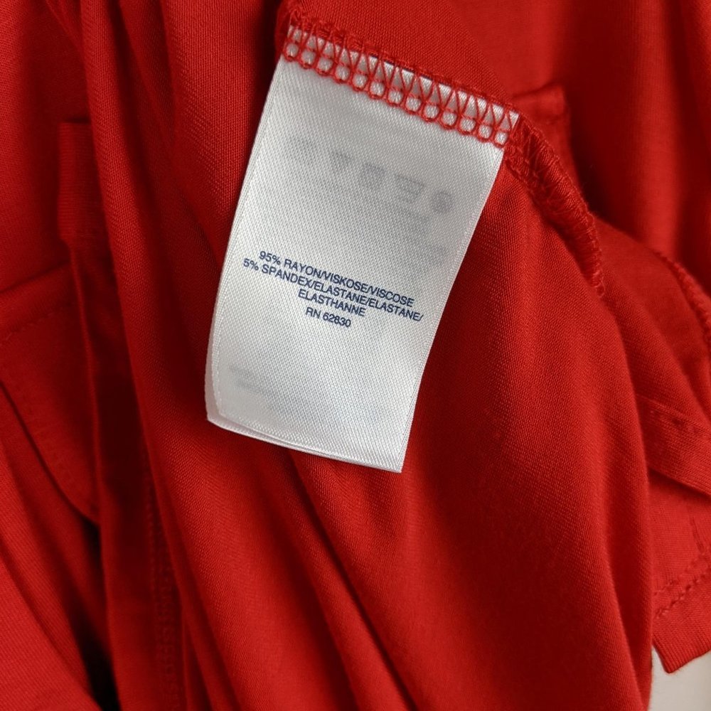 Lands' End Red Button Down Long Sleeve Shirt L - Picture 4 of 6